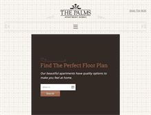 Tablet Screenshot of palmsapts.com